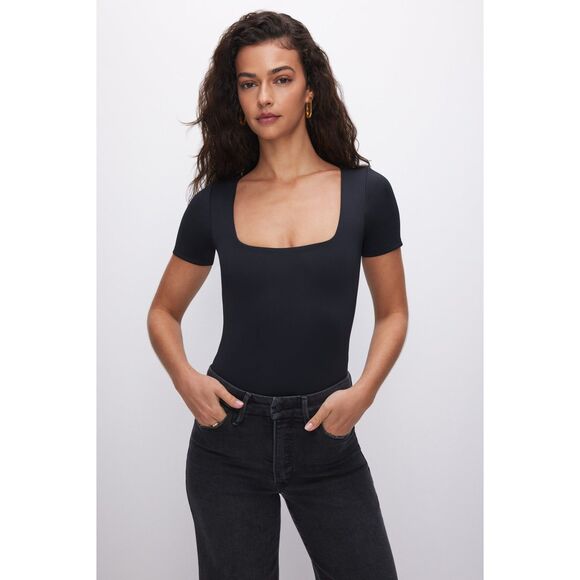 Good American Scuba Square Neck Bodysuit Size Medium - Picture 1 of 11